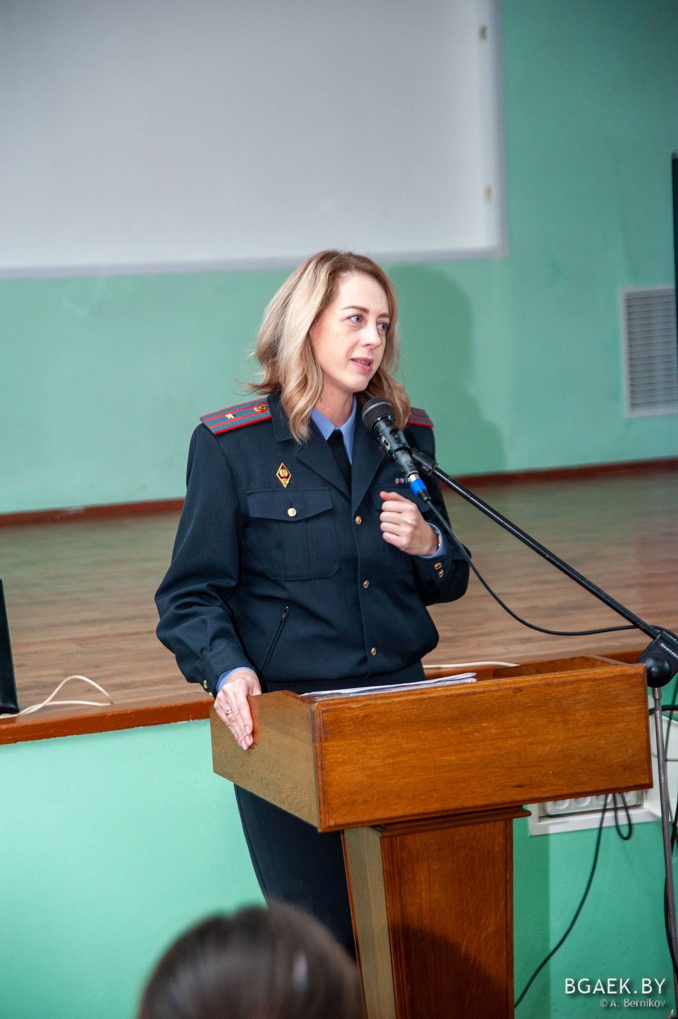 Начальник ИДН отдела милиции Ленинского района г. Бобруйска провела беседу  с обучающимися. — Учреждение образования 